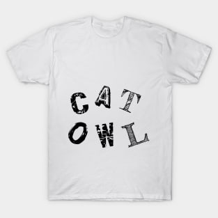 a cat and an owl T-Shirt